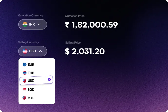 Image showing Multi-Currency support