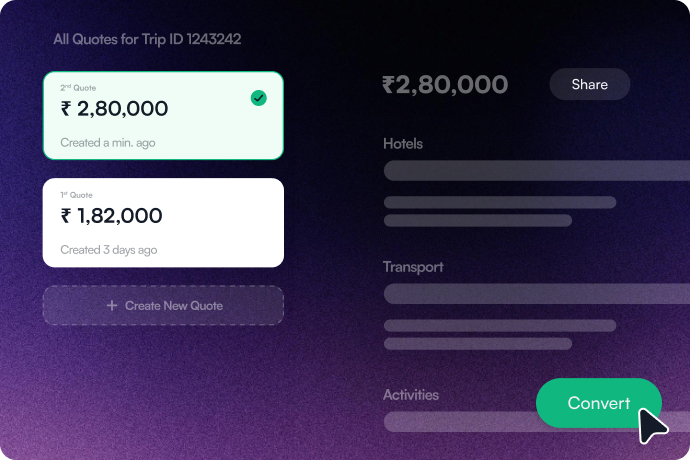 Image showing Quick Amendments with Log history