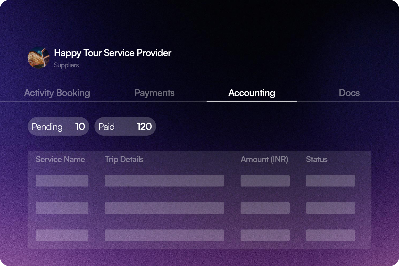 Image showing Live Outstanding Tracking