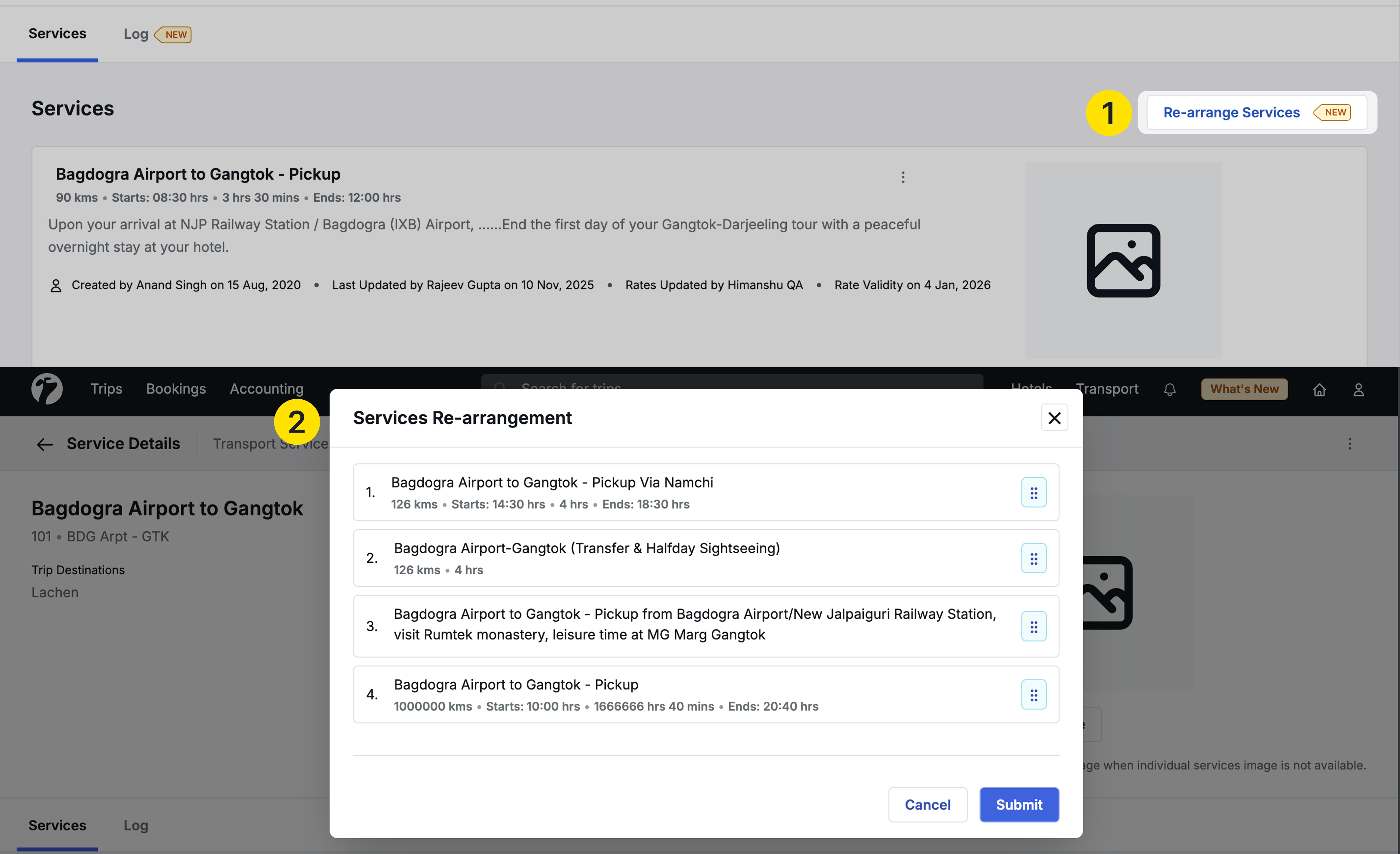 Image Showing Transport services Re-arrange